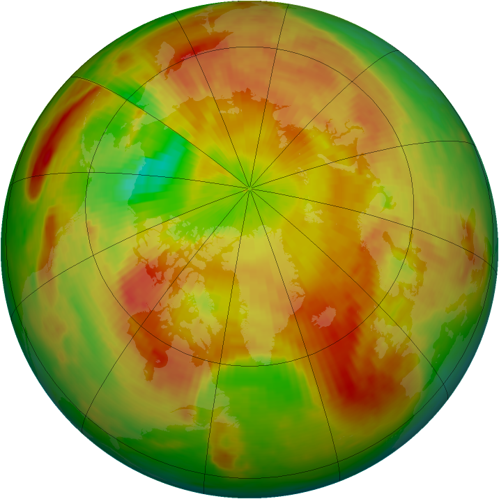 Arctic ozone map for 07 May 1981